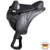 Horse English Treeless Saddle Hilason Endurance Trail Pleasure Leather