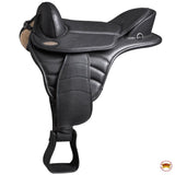 Horse English Treeless Saddle Hilason Endurance Trail Pleasure Leather