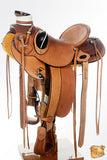 Western Horse Wade Saddle American Leather Ranch Roping Tan