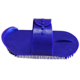 Purple Hilason Horse Grooming Large Plastic Curry Comb With Handle