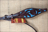 Western Horse Headstall Tack Bridle American Leather Turquoise Hilason