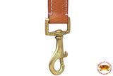 46" Hilason Western Horse Roping Tie Down Strap Brass Snaps Tan