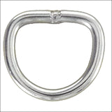 1" Hilason Western Horse Tack Welded Wire Nickel Plated Dee Ring 10/50/100 Pack