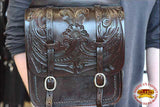 Bh108Dbshl-F Hilason Western Leather Saddle Shoulder Bag