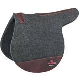 Made In Usa 100% Wool Felt Hilason English Charcoal Gray Horse Saddle Pad