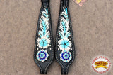 Hilason Western Horse One Ear Headstall Bridle American Leather Black