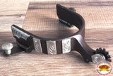 Hilason Western Tack Horse Womens Spur Engraved Trim