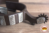 Hilason Western Tack Horse Riding Womens Spur Engraved Trim